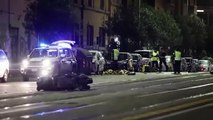 Incidente mortale via Prenestina, le drammatiche immagini dopo lo scontro tra il rider e il motociclista