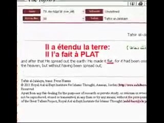 Selon le Coran, la terre est plate
