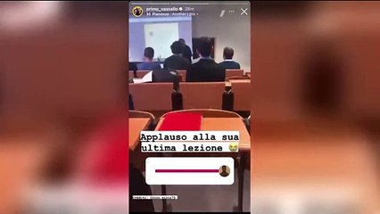Alessandro Barbero va in pensione, l'applauso in aula