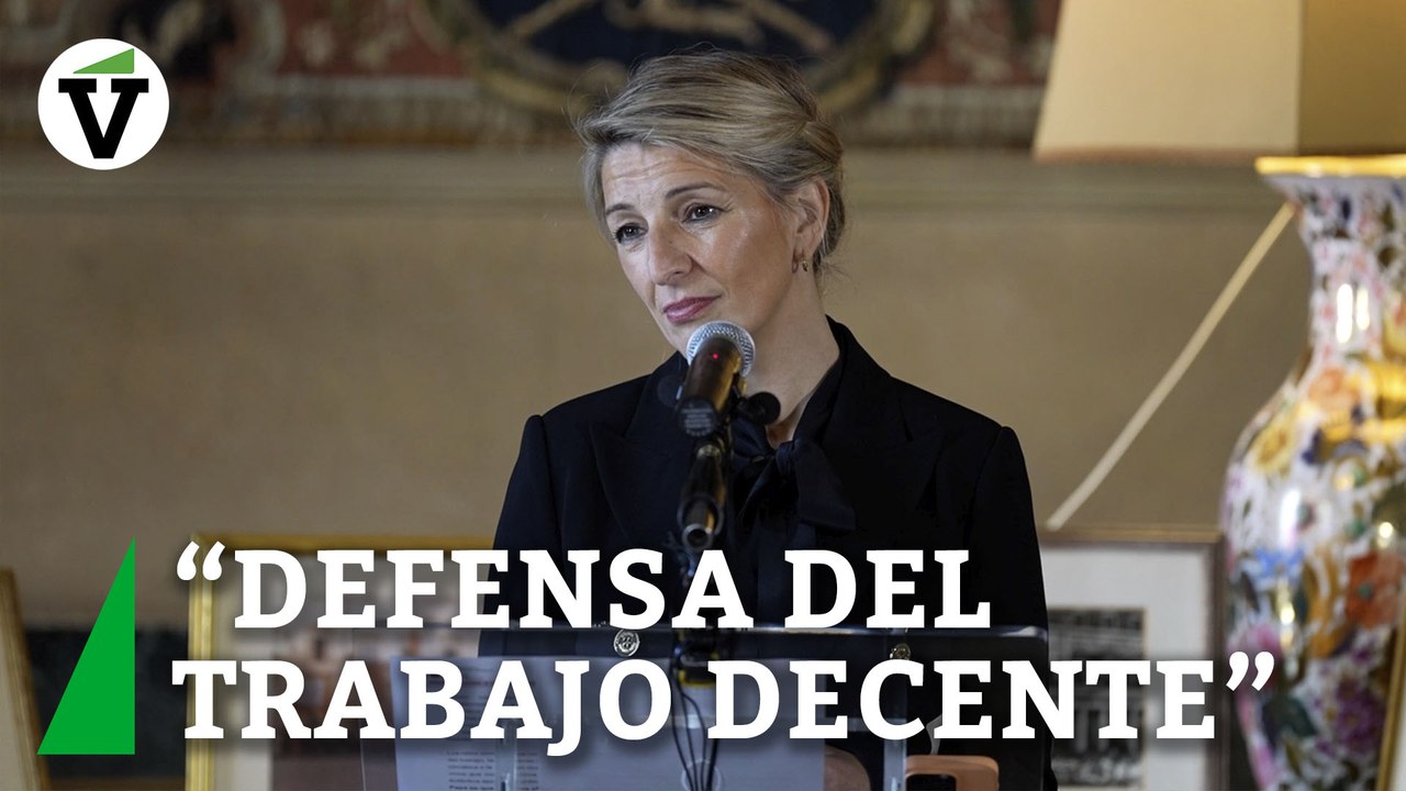 Yolanda Díaz asegura que "el Papa está a favor de la reducción de la jornada laboral en España"