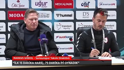 Markus Gisdol: İlk 15 dakika hariç, 75 dakika iyi oynadık