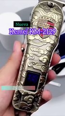 KEMEI KM-2129 DORADA LOGO ESCUDO 7500 RPM