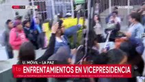 Trifulca y gasificación afuera de la Vicepresidencia tras acuerdo por ley de elecciones judiciales