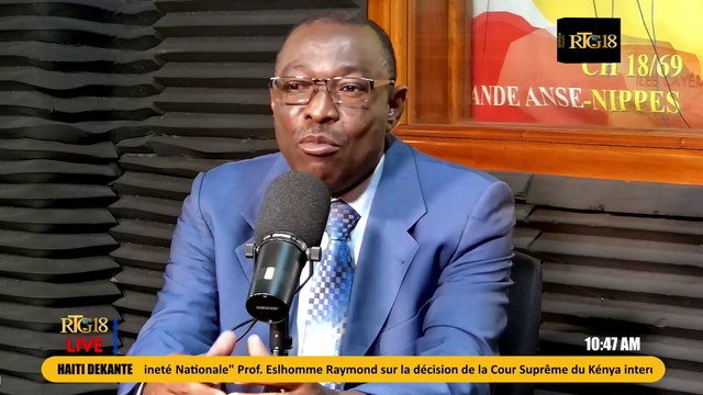 Eslhomme Raymond reyaji sou desizyon jistis Lakou Siprèm peyi Kénya ki entèdi polisye Kénya yo vini.
