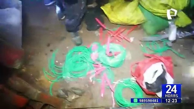 La Libertad: capturan a 40 mineros con armas de guerra y explosivos