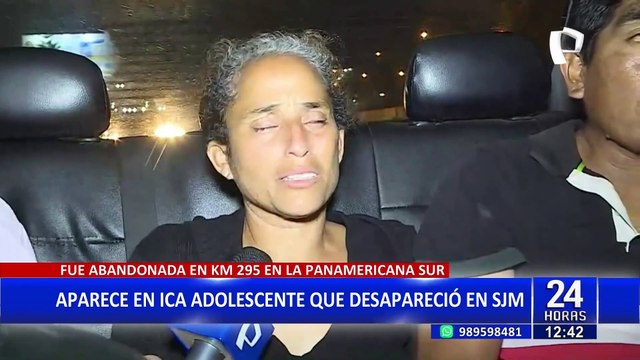 ¡EXCLUSIVO! Aparece en Ica adolescente reportada como desaparecida hace 48 horas en SJM