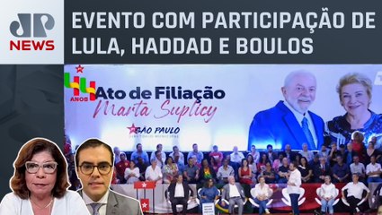 Marta Suplicy volta ao PT após 9 anos; Dora Kramer e Cristiano Vilela analisam