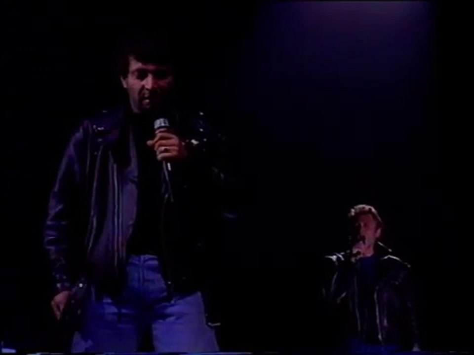 Johnny Hallyday - Sa gueule (duo avec Michel Boujenah) Tv 1990.