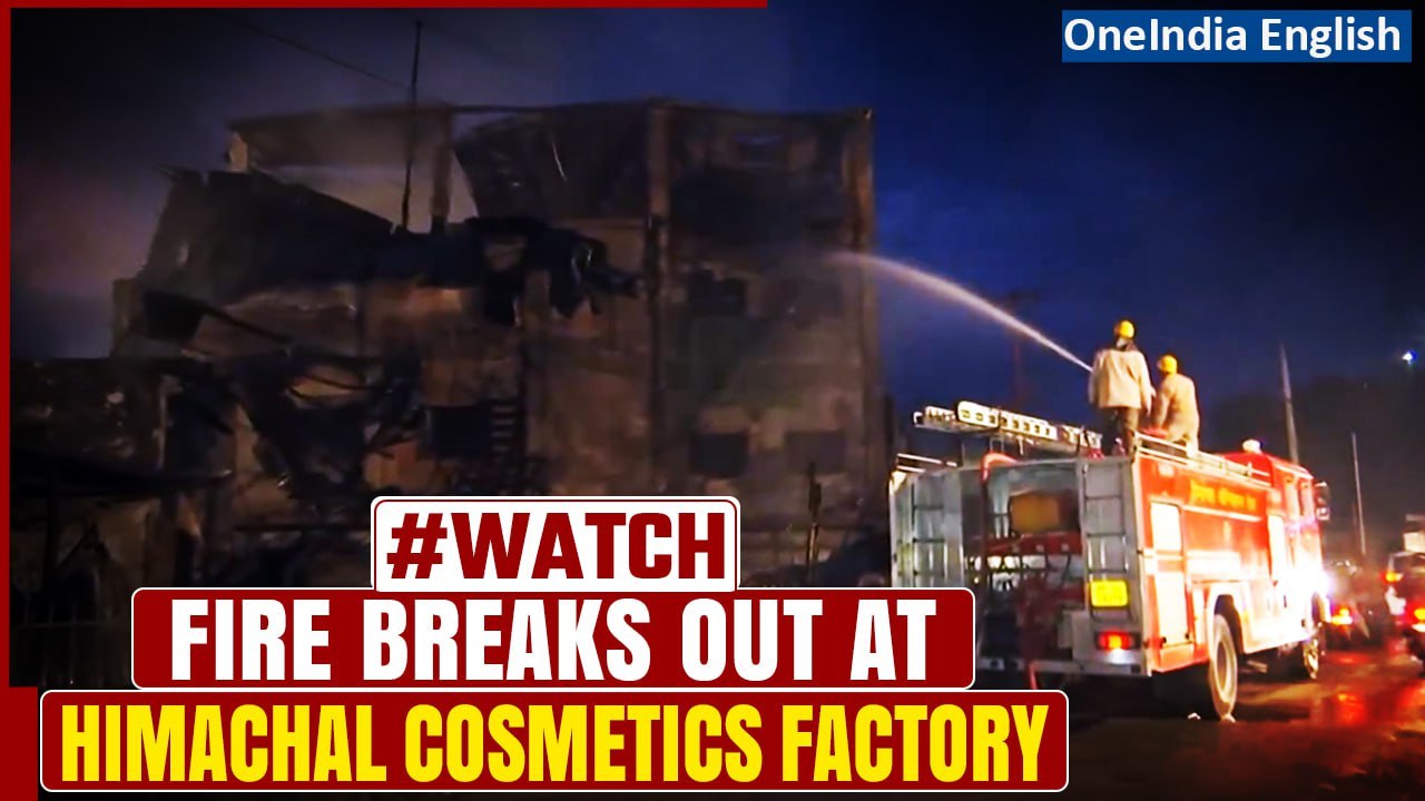Himachal Pradesh Fire: Massive fire breaks out at cosmetic factory in Solan, 1 dead | Oneindia
