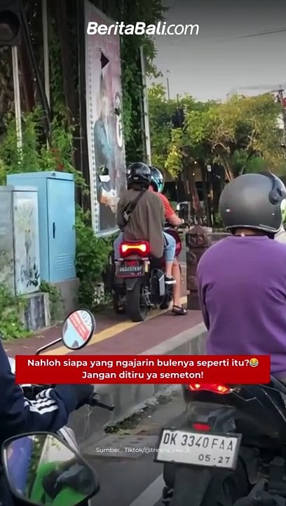 Nahloh siapa yang ngajarin bulenya seperti itu?...