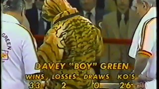 Sugar Ray Leonard vs Dave Boy Green - boxing - WBC world welterweight title