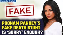 Poonam Pandey goes LIVE after death stunt; says, I'm feeling terrible | Watch | Oneindia