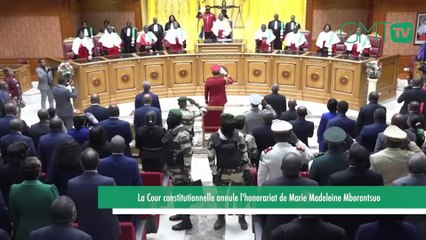 [#Reportage] Gabon : la Cour constitutionnelle annule l'honorariat de Marie Madeleine Mborantsuo.