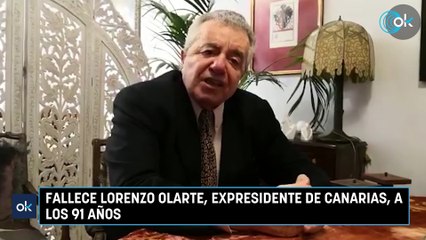 Fallece Lorenzo Olarte, expresidente de Canarias, a los 91 años