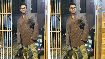 अपने Pet Dog के साथ Aamir Khan का दिखा क्यूट लुक, फैन्स के साथ ली सेल्फी