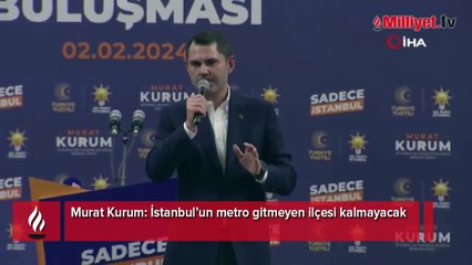 Murat Kurum: İstanbul’un metro gitmeyen ilçesi kalmayacak
