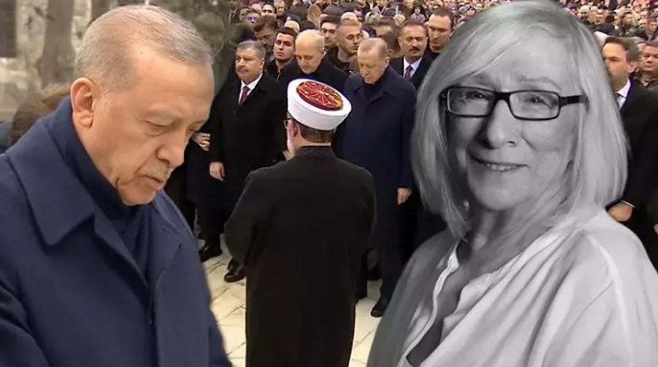Cumhurbaşkanı Erdoğan, yazar Alev Alatlı için Eyüp Sultan Camisi'nde düzenlenen cenaze törenine katıldı