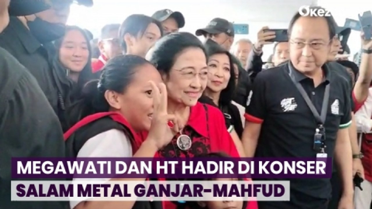 Megawati dan Hary Tanoe Kompak Hadir di Konser Salam Metal Ganjar-Mahfud