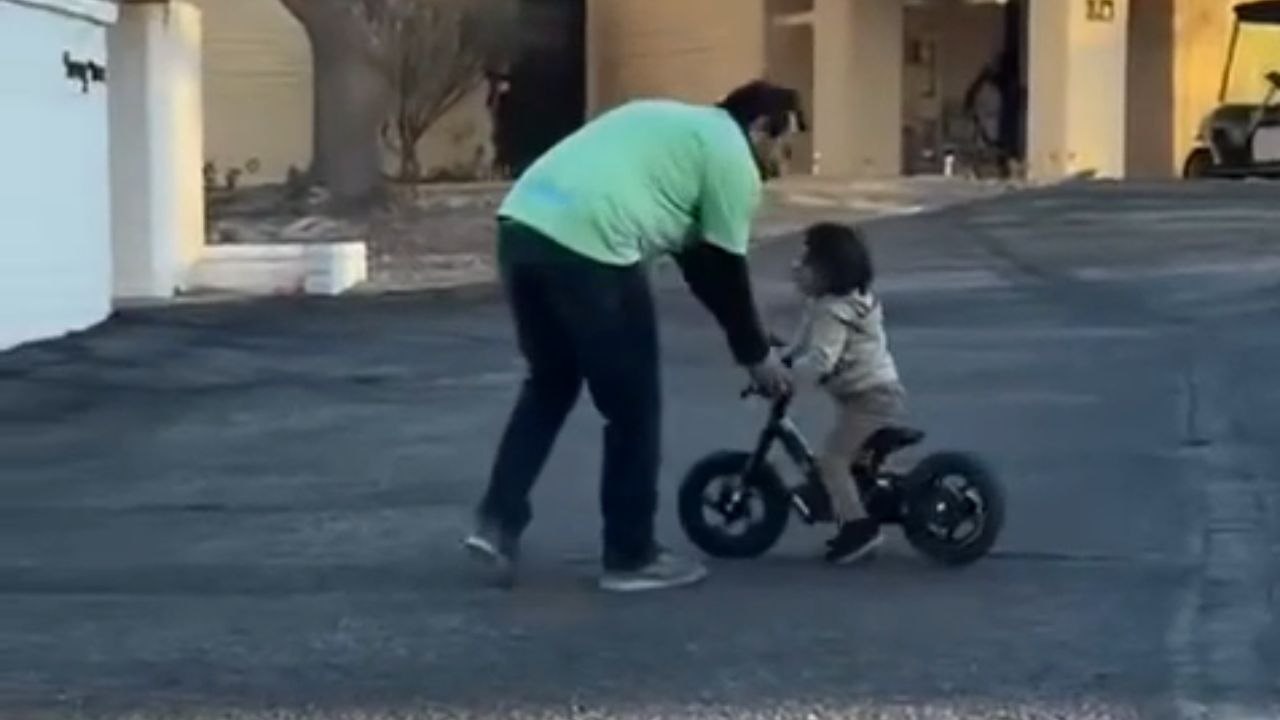 Safety clash: Pint-sized cyclist's joy meets caution