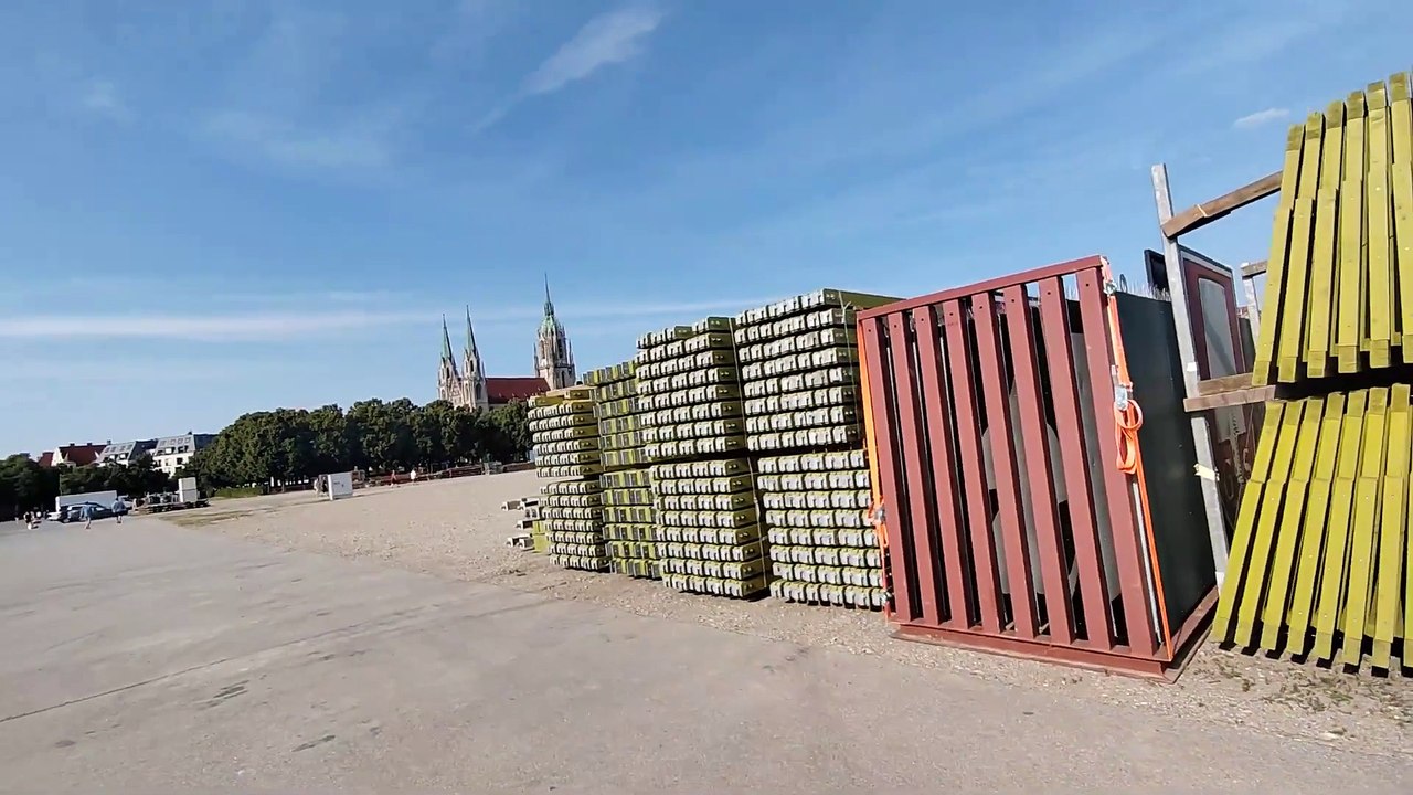 Leon Elektronik - München Oktoberfest 2023 Der Aufbau läuft. 09.07.2023-