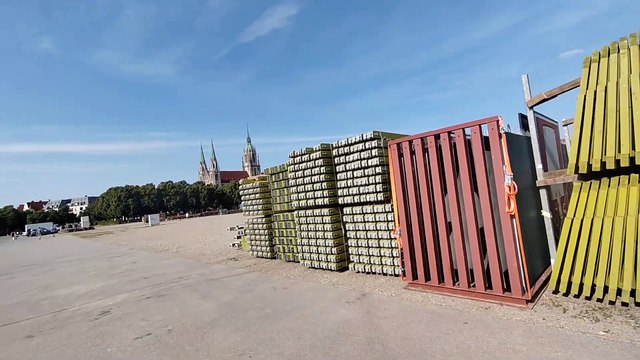 Leon Elektronik - München Oktoberfest 2023 Der Aufbau läuft. 09.07.2023-