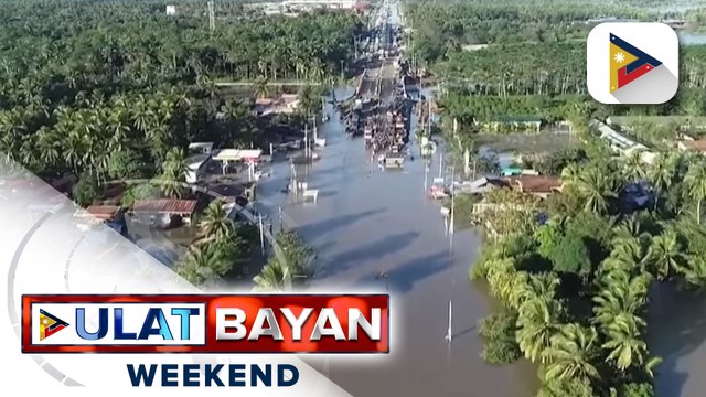 Ilang kalsada sa Davao region, lubog pa rin sa baha