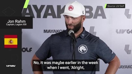 Скачать видео: Rahm details his pressure-filled LIV Golf debut