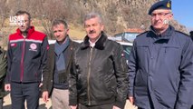 Uşak'ta heyelan yaşanan bölgedeki 2 ev tedbir amaçlı tahliye edildi