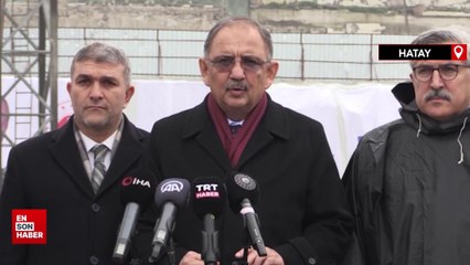 Mehmet Özhaseki Hatay'da: Konut kuraları çekilecek