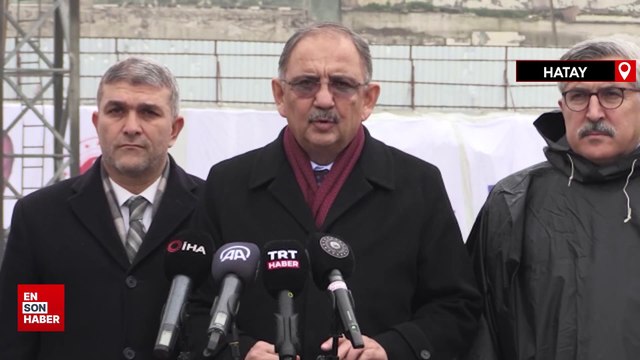 Mehmet Özhaseki Hatay'da: Konut kuraları çekilecek