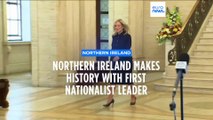 Irish nationalist leads Northern Ireland's government for first time