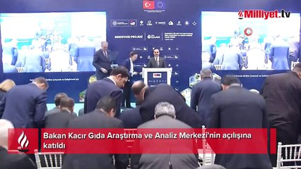Bakan Kacır Gıda Araştırma ve Analiz Merkezi'nin açılışına katıldı