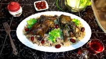 Wild pigeons in butter with rice and mushrooms Bulgaria