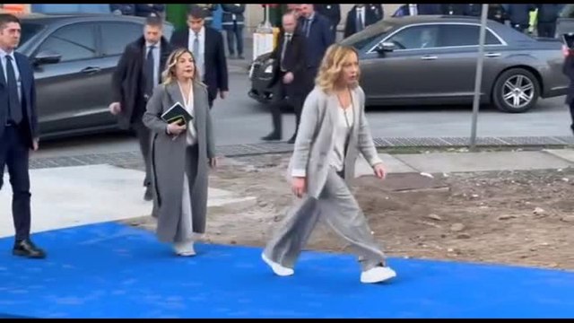La premier Meloni arriva a Catania per visitare la 3Sun (Gruppo Enel)
