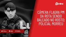 Câmera flagra PM da Rota sendo baleado no rosto; policial morreu