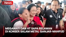 Hadiri Konser Salam Metal Ganjar-Mahfud, Megawati dan Hary Tanoe Sapa Para Relawan