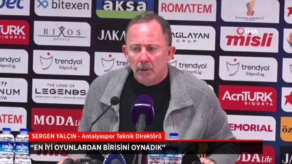 Sergen Yalçın'dan oyun vurgusu: En iyilerinden birisi