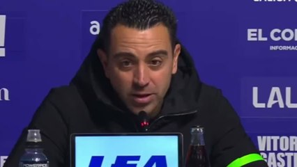 Xavi contesta a Ancelotti y su "no me bajo a ese nivel"