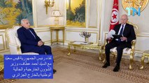 بعد زيارة وزير الخارجية بيوم وزير خارجية الجزائر يلتقي الرئيس قيس سعيد الرئيس تبون الى الرئيس سعيد