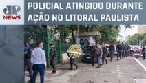 Bolsonaro, Tarcísio e Derrite comparecem a enterro de PM morto em SP