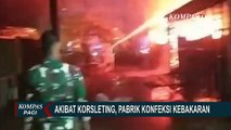 Diduga Akibat Korsleting, Pabrik Konfeksi Pembuatan Celana Jeans di Cakung Terbakar