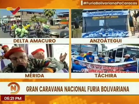 Milicia Bolivariana de Mérida se incorpora a la Gran Caravana en respaldo al proceso revolucionario