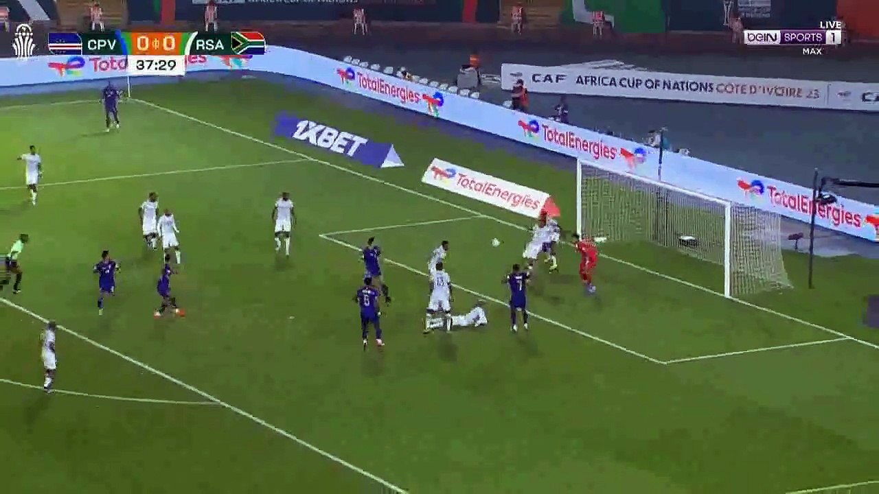 ملخص وركلات ترجيح مباراة جنوب افريقيا والرأس الأخضر في كاس امم افريقيا