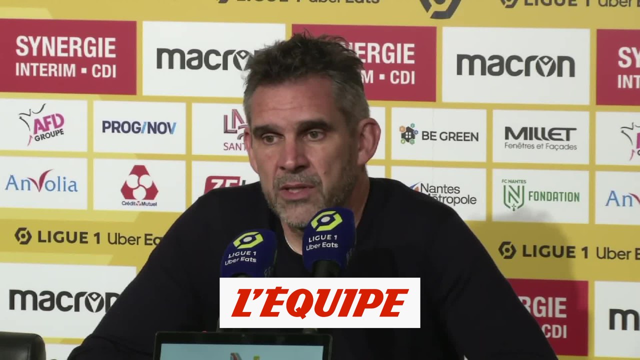 Gourvennec : « Un but refusé très, très, très limite » - Foot - L1 - Nantes