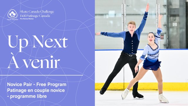 Novice Pair Free Program - RINK 2 - 2023-2024 SKATE CANADA CHALLENGE – PRE-NOVICE/NOVICE (11)