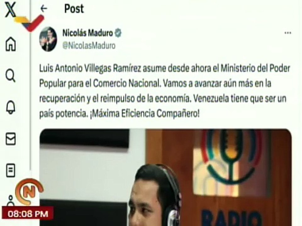 Luis Antonio Villegas Ramírez asume el Minister...