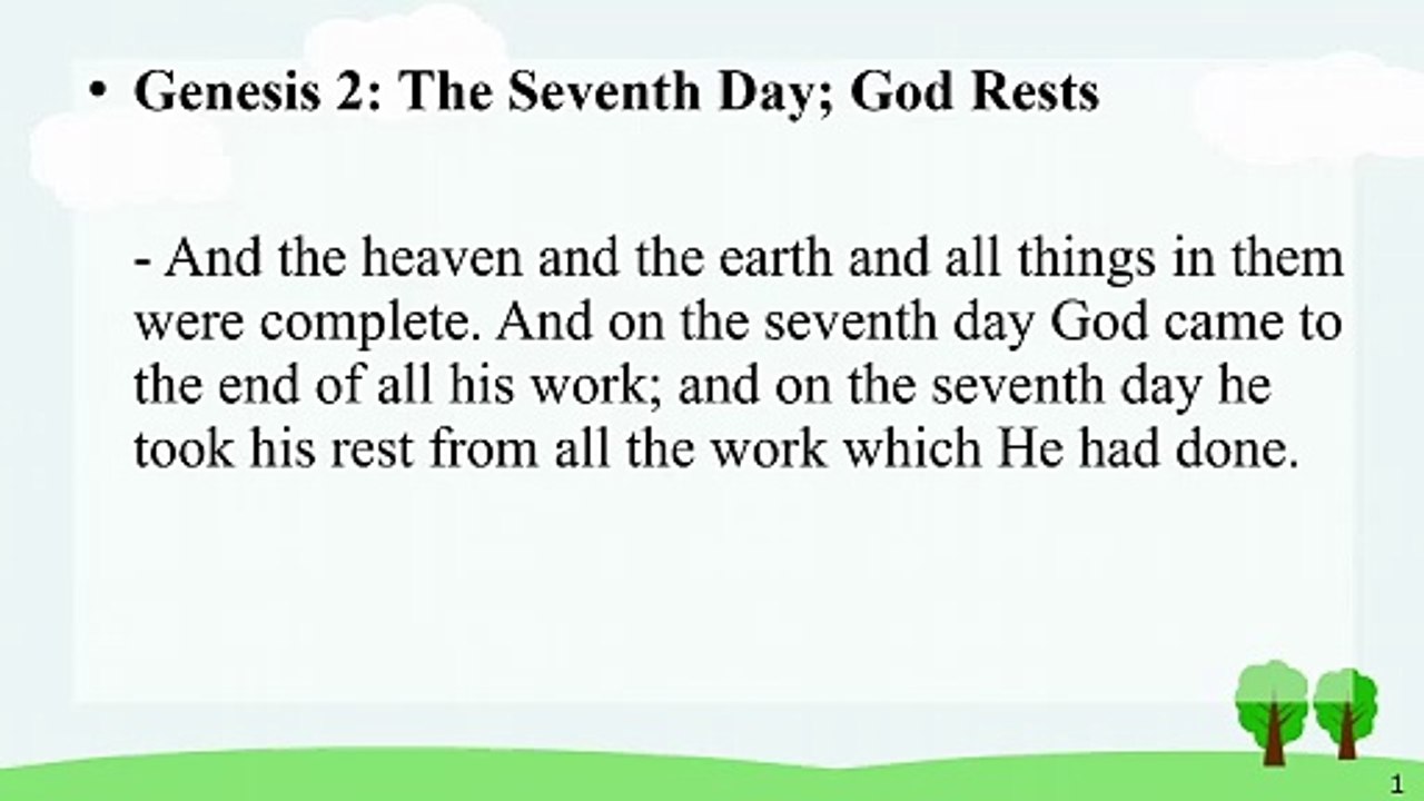 Genesis 2 △ Learn English Through Bible Reading