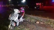 Colisão entre moto Yamaha e Fluence na BR-277 deixa duas pessoas feridas
