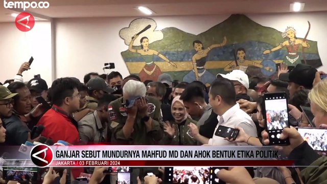 Ganjar Sebut Mundurnya Mahfud MD dan Ahok Bentuk Etika Politik