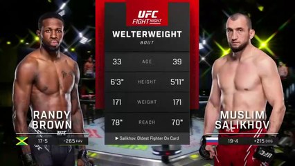 Randy Brown vs. Muslim Salikhov | Epic UFC Fight Night 235 🔥